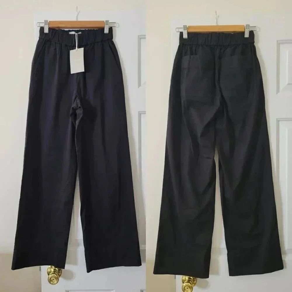 Everlane The Easy Pants 0, Black $88 NWT - Picture 2 of 7